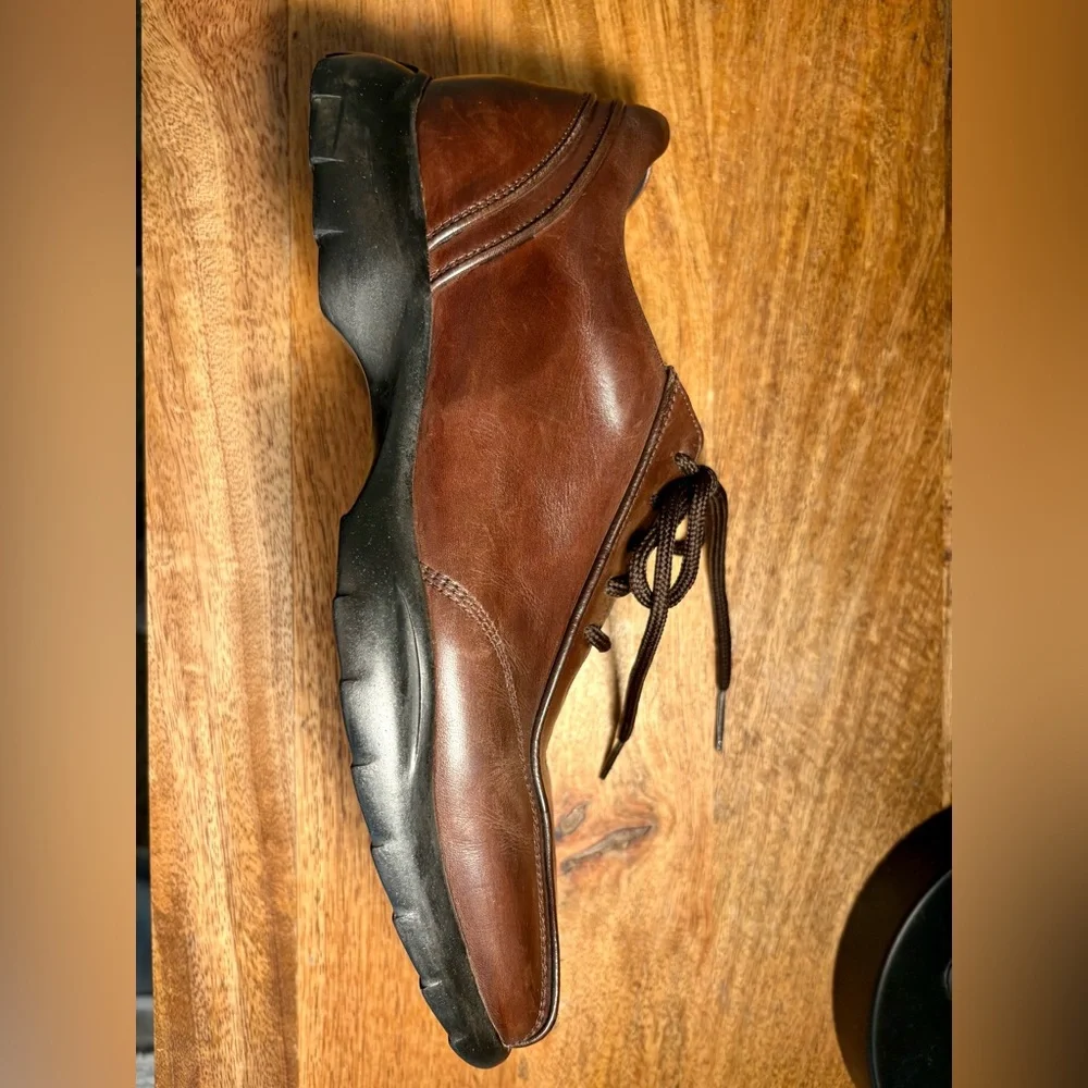 To Boot Dark New York Adam Derrick Made in Italy Brown Leather Oxfords
